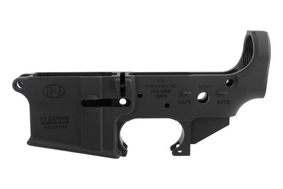 FN America M4 Military Collector Stripped AR-15 Lower Receiver is marked 5.56x45 NATO